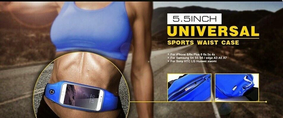 Waterproof Sports Gym Jogging Waist Belt Bag Case for Google Pixel 6/6a/7/7a - Image 4 of 4