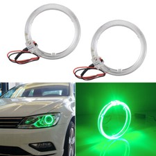 2pcs Green 3.0 Led Light Guide Angel Eye Rings Drl Fog Lamp Headlight Upgrade 2pcs Green 3.0 Led Light Guide Angel Eye Rings Drl Fog Lamp Headlight Upgrade