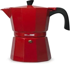 IBILI Bahia Express Moka Pot, Red, 12 Cups, 600 ml, Aluminium
