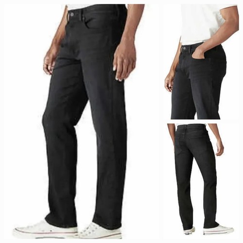 Lucky Brand Men's 40x34 Straight Leg Black Jeans 410 Athletic New