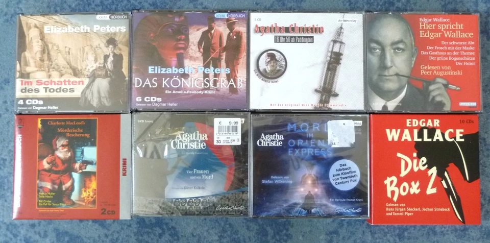 Engl./Brit. Krimi-Klassiker: Christie, Wallace, Peters, Muller/Crider, tw. OVP - Bild 1 von 1