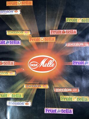 Mentos Candy Print Ad Original Vintage 1980 Rare VHTF Fruittella Ft. Mitchell KY