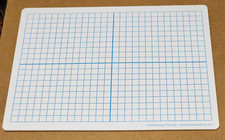Lot of Three 9 x 12 Double sided XY Axis and Plain Dry Erase Boards by Flipside