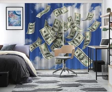 3D Starry Cloud Banknote ZHUA4012 Photo Curtain Window Blockout Fabric Amy 2023