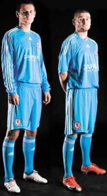 Maillot De Football Middlesbrough FC - Saison 2009/2010 - Extérieur (Away) - Taille XL - Marque Adidas