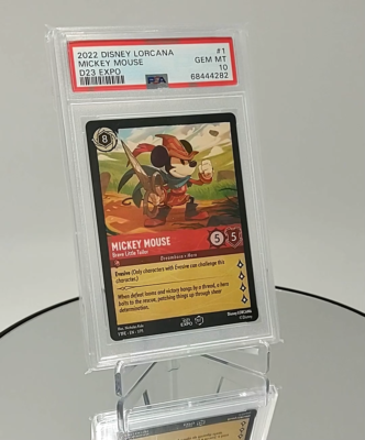 Disney Lorcana Mickey Mouse Brave Little Tailor D23 Expo PSA 10