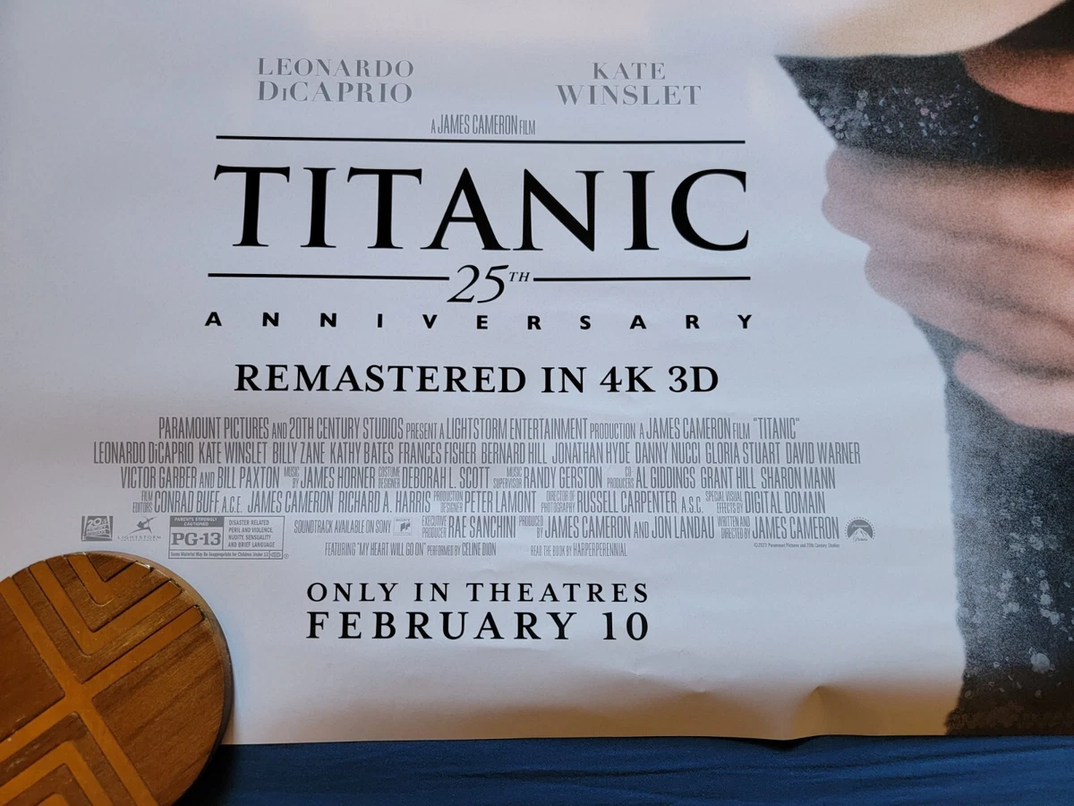 Titanic 25th Anniversary (2023) Movie Poster 27 x 40 DS - Leonardo DiCaprio