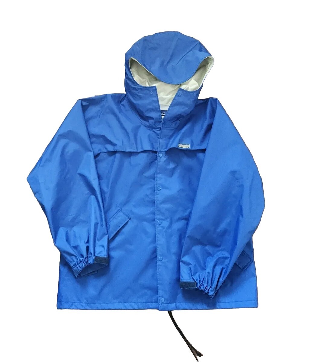 Vintage Patagonia Snap & Zip Jacket Hoody Parka Color Blue Size M
