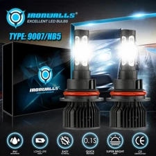 For Ford F-150 F-250 F-350 Super Duty 4-Sides 9007 LED Headlight Bulbs Kit White