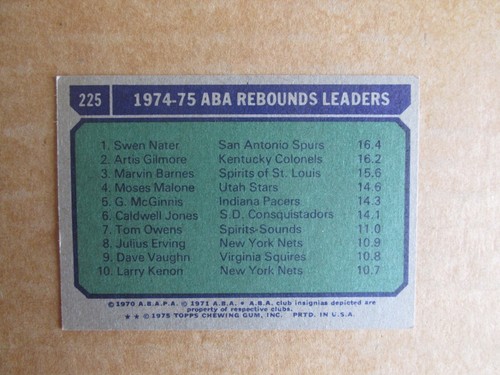 1975-76 TOPPS BASKETBALL CARD SINGOLI #1-275 COMPLETA IL TUO SET SCEGLI AGGIORNATO 27/05 - Foto 285 di 340