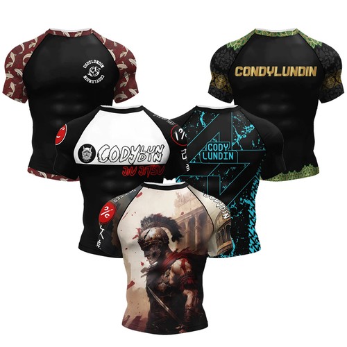 Heißer Verkauf BJJ Rashguard Grappling Brazilian Jiu Jitsu MMA Rash Guard Shirt - Bild 23 von 36