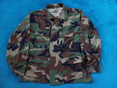 Vintage 1980s 1990s US Military Army Woodland Camouflage Hot 