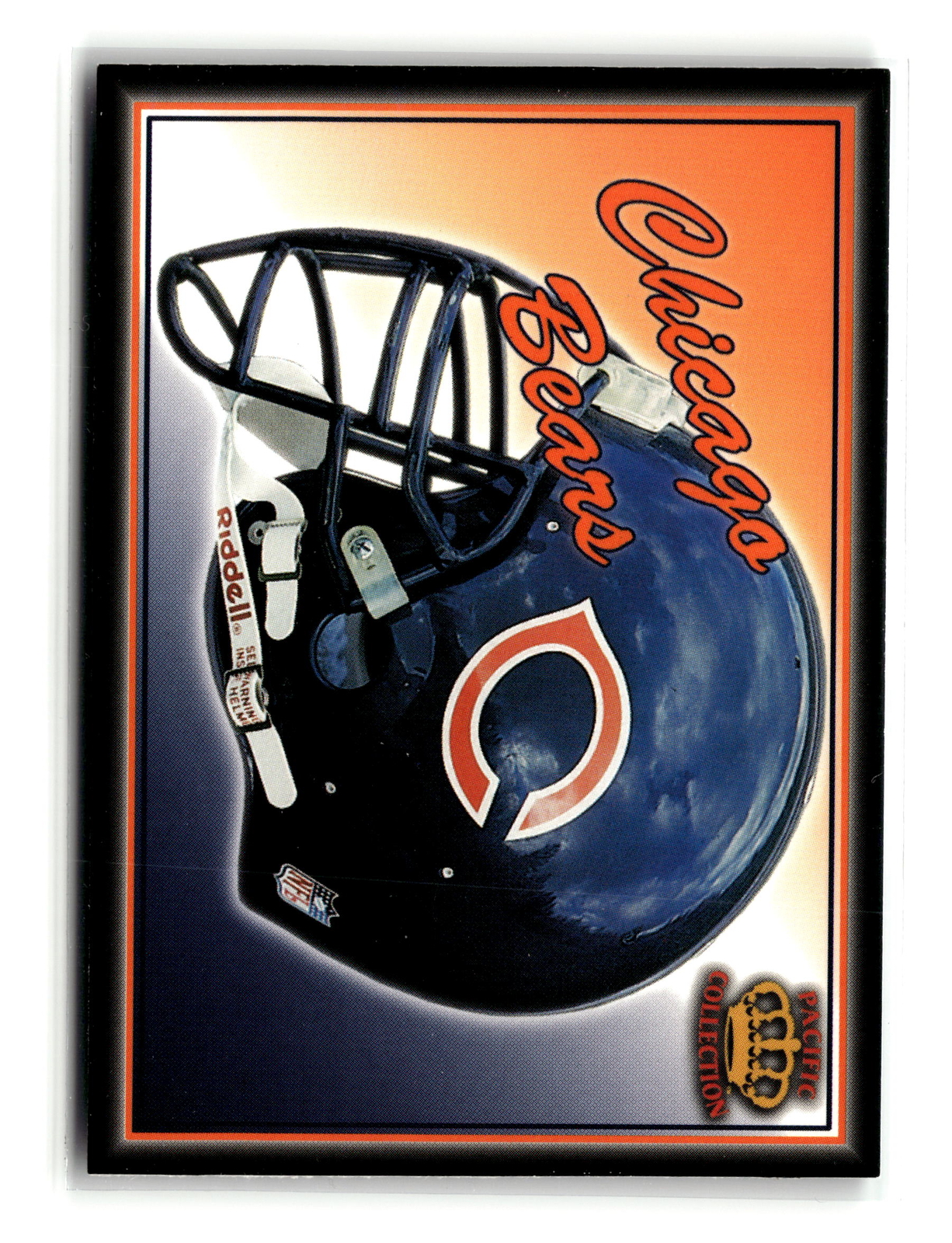1995 Pacific Prisms #5 Chicago Bears Team Helmets Chicago Bears
