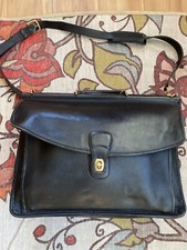 Vintage COACH Legacy Lexington Black Leather Commute Briefcase Bag 5265