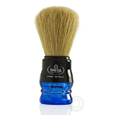 Omega 10077 Pure Bristle Rasierpinsel - Blau