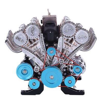 V8エンジンミニチュア　DM118　TECHING　lMachinery V8 ENGINE (DM118)-TECHING