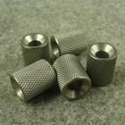 5pcs Titanium Cylinder Lanyard Bead Knife Paracord Bracelet Necklace Beads