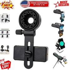 Compact Telescope Phone Mount: Compatible with Binoculars, Monoculars,  More