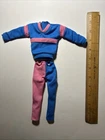 Vintage 1990 Barbie Clothing - KEN Active Wear #775 Blue & Pink Track Suit