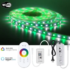 RGBW 60LEDs/M 100FT 90FT 80FT 60FT 50FT 20FT WiFi Music Sync LED Strip Light 12V