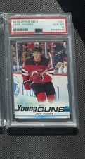 2019-20 Upper Deck Young Guns #201 Jack Hughes PSA 10 Rookie USA GOLDEN GOAL RC