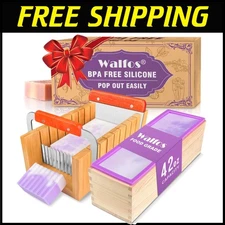 Complete Soap Making Set: 42 oz Silicone Mold, Wooden Box & Precision Cutters