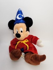Walt Disney World Park Sorcerer Mickey Mouse Bean Bag Plush 13'' Sewn Eyes
