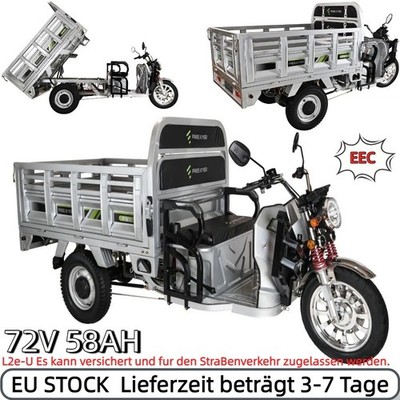   Freejoyer FW5 Cargo Transporter Elektro Lastendreirad L2e-U 72V58AH EU STOCK