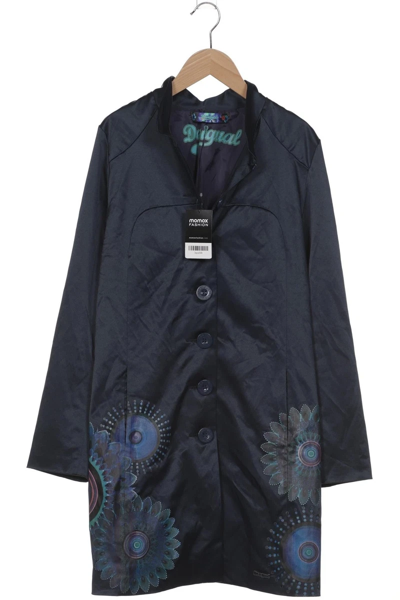 Desigual Mantel Damen Jacke Parka Gr. 36 Baumwolle Marineblau #3qoz04t