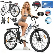 ZAZAWORK 26'' Electric Bike 36V 20AH E-MoutainBike City Commuter E-bike 120KM UK
