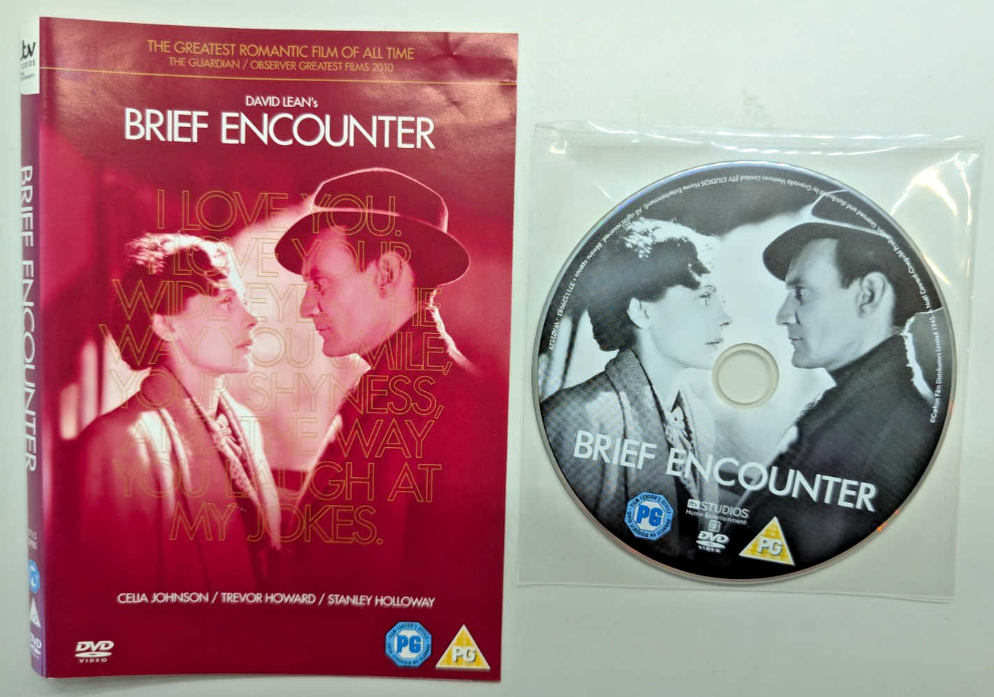 Brief Encounter 1945 B&W DVD Celia Johnson Trevor Howard Stan Holloway NO CASE