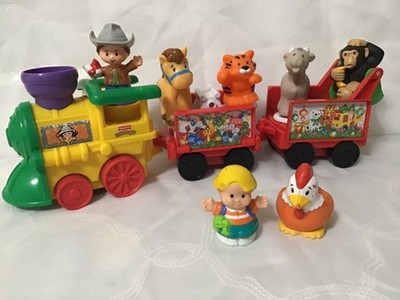 Fisher price little people musical zoo train , animals & zoo keepers, works