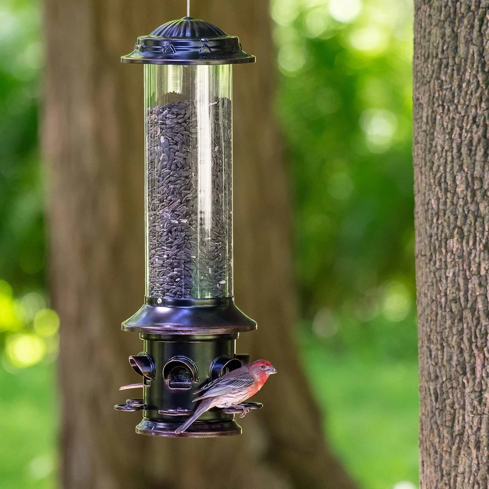 Squirrel-X X5 Bird Feeder Discourages Squirrels 6 Spring Load Perches 3.7 lb cap - Image 2 of 4