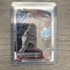 2025 Bowman Chrome JJ Wetherholt Lazer Laser Refractor #BCP-241 - Cardinals