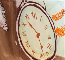 Melting Figurative Abstract Expressionist Art Painting