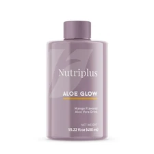 FREE SHIPPING - NUTRIPLUS ALOE GLOW MANGO DRINK SUPPLEMENT 15.22oz 450ml FARMASI