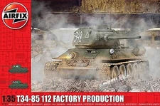 Airfix 1/35 T34-85 112 Factory Production Tank (Reintroduced) - #1361