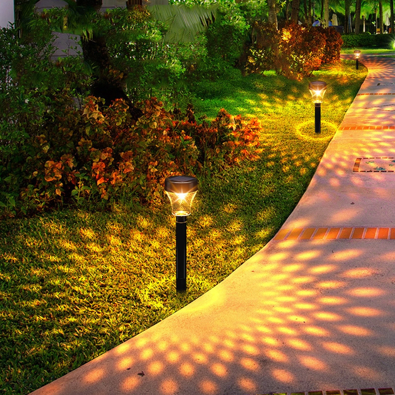 Solar Lawn Lamp Waterproof Outdoor Garden Light Colorful Ground Decoration
Opens in a new window or