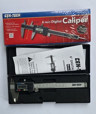 Cen-Tech 6  Digital Caliper Item #47257 W/ Inch & Metric Switch