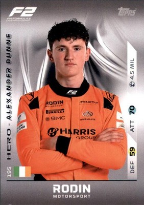 Topps Turbo Attax Karte 195 - Alexander Dunne - F2 Teams - 2025