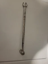 Snap-On#OH22 - 11/16", SAE, 12 Point, Long, Chrome, Flex Head Wrench-USA-Vintage