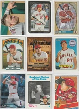 MIKE TROUT LOS ANGELES ANGELS UPICK BOWMAN TOPPS CHROME HERITAGE STADIUM PRIZM