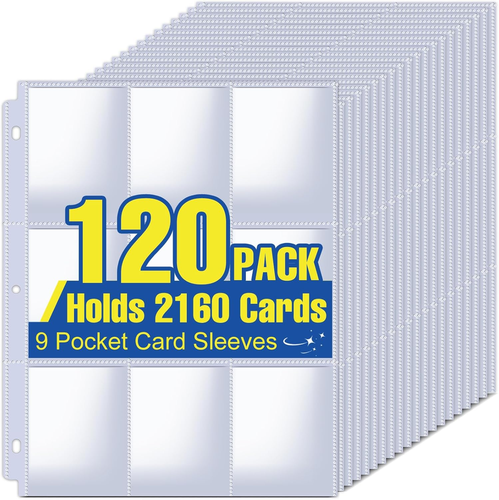 sleeves for double sided cards 600 Pack Card Sleeves, Perfect Fit Inner Ideal Double-Sleeving, Trading Card Sleeve Compatible with MTG, TCG, Gaming : Toys & Games Perfect Choice to organize and protect your cards with TKAIE 9 pocket sleeves Baseball Card Sleeves Album: 4