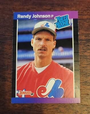 Rated Rookie Randy Johnson 1989 Donruss Randy Johnson rated rookie card #42 | eBay