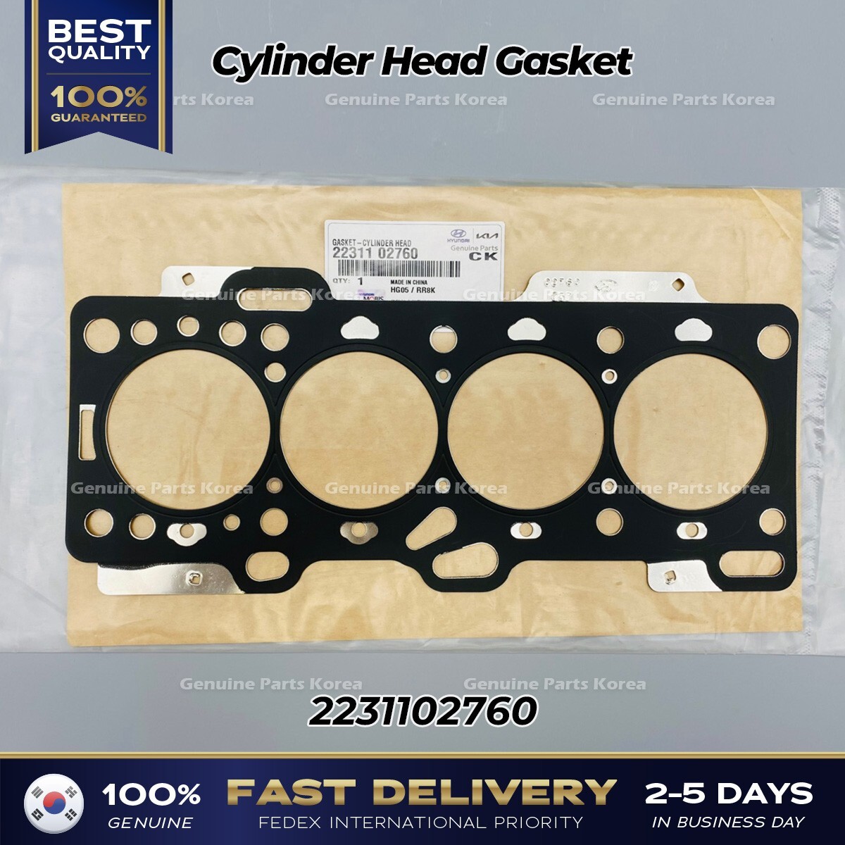 ⭐Genuine⭐ Cylinder Head Gasket 2231102760 for Hyundai i10