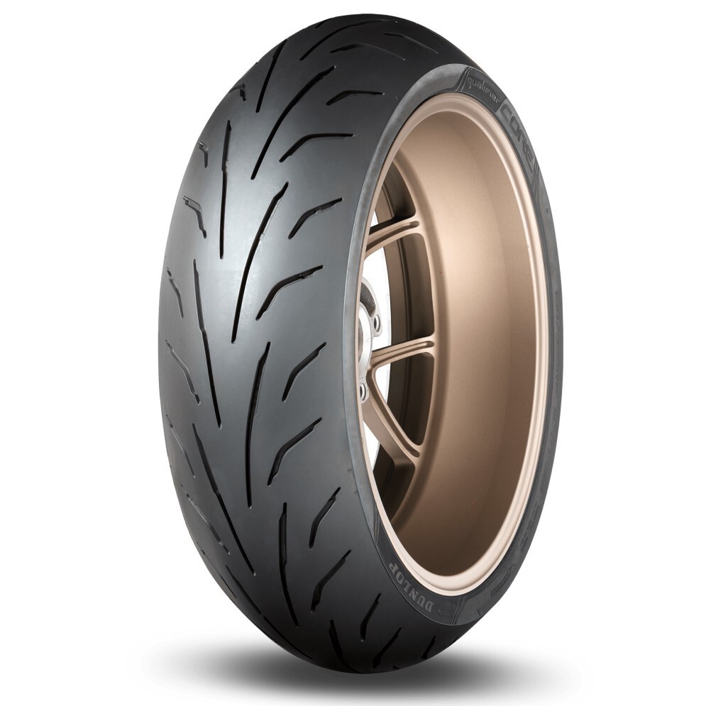 Motorcycle Sports Tyre DUNLOP 200/50 ZR17 75W Rear Qualifier Core Honda