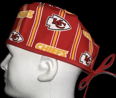 NFL RARE Kansas City Chiefs Scrub Hat Chemo Cap