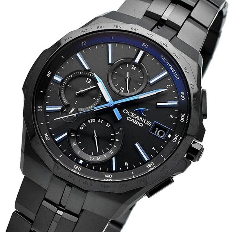 Casio Oceanus OCW-S5000B-1AJF All Black Manta Titanium Solar Casio Oceanus OCW-S5000B-1AJF All Black Manta Titanium Solar