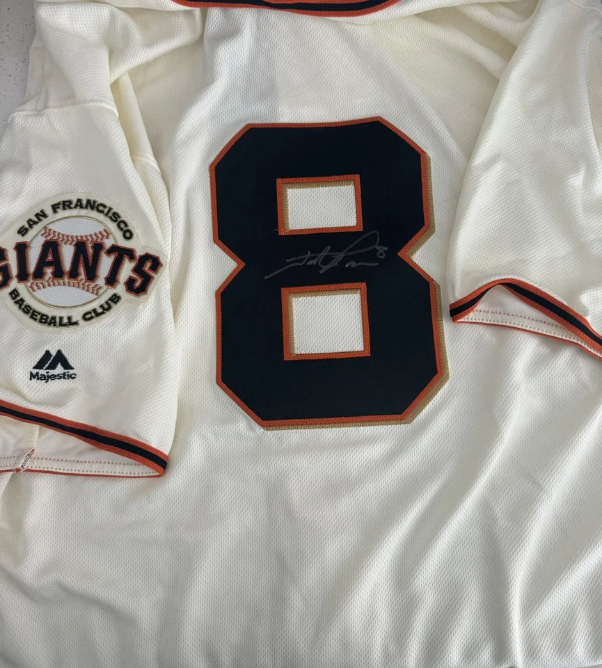 SIGNED! Hunter Pence San Francisco Giants autographed Jersey (Majestic Brand) - Image 2 of 3