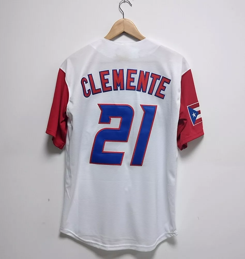 Roberto Clemente 21 Puerto Rico White Baseball Jersey — BORIZ